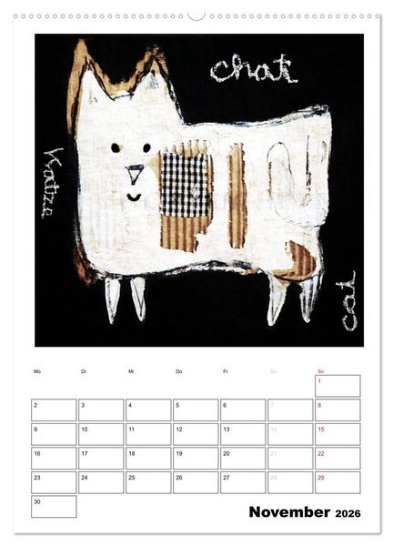 Produktbild: little pets (Wandkalender 2026 DIN A2 hoch), CALVENDO Monatskalender
