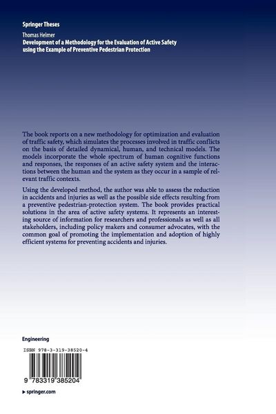 Produktbild: Development of a Methodology for the Evaluation of Active Safety using the Example of Preventive Pedestrian Protection