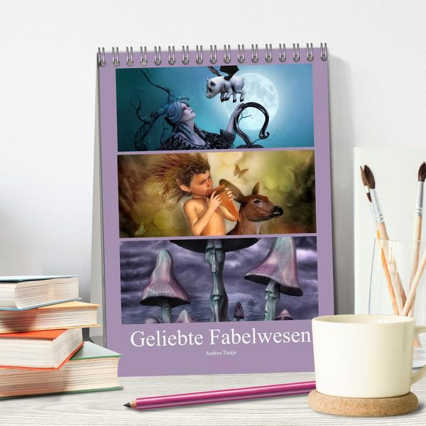 Produktbild: Geliebte Fabelwesen (Tischkalender 2026 DIN A5 hoch), CALVENDO Monatskalender