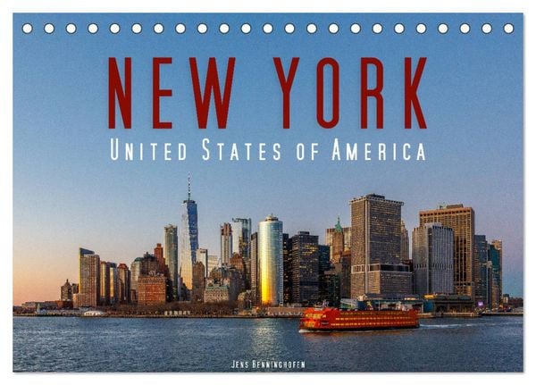 Produktbild: New York - United States of America (Tischkalender 2026 DIN A5 quer), CALVENDO Monatskalender