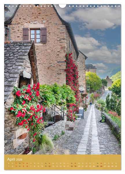 Produktbild: Conques - Via Podiensis (Wandkalender 2026 DIN A3 hoch), CALVENDO Monatskalender