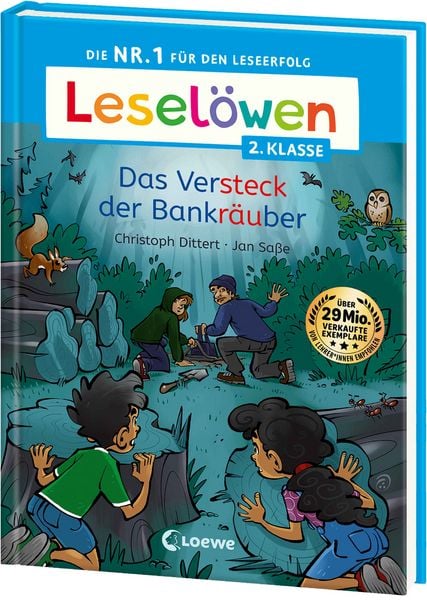 Leselöwen 2. Klasse - Das Versteck der Bankräuber, Gebundene Ausgabe von Christoph Dittert, Loewe, 9783743220720
