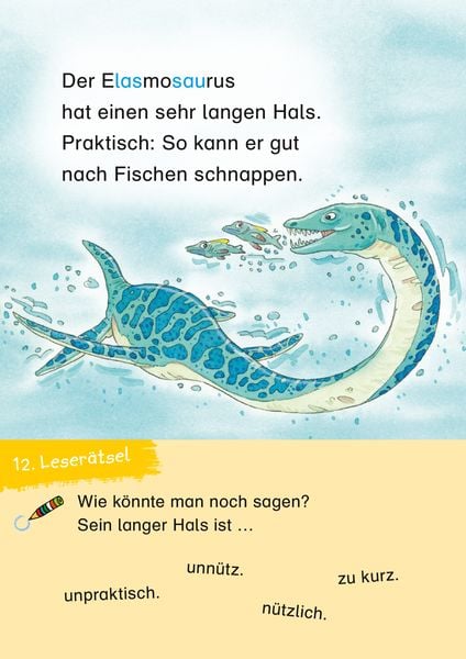 Duden Leseprofi – 3-Minuten-Leserätsel für Erstleser: Vorsicht, Dinos!
