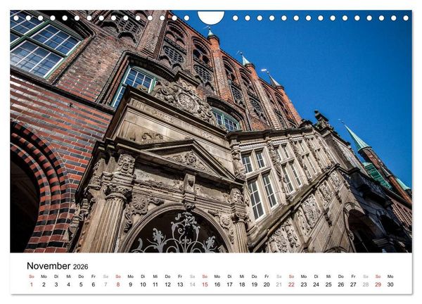 Produktbild: L&uuml;beck - Das Tor zur Ostsee (Wandkalender 2026 DIN A4 quer), CALVENDO Monatskalender