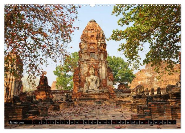 Produktbild: Ayutthaya - Thailands alte Hauptstadt (Wandkalender 2026 DIN A2 quer), CALVENDO Monatskalender