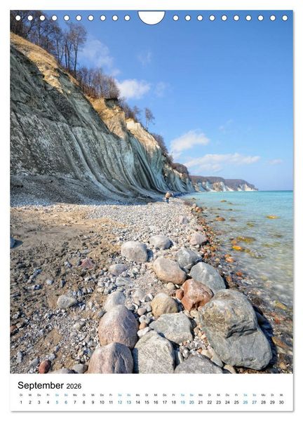 Produktbild: Insel R&uuml;gen - Kreide, Landschaft, Leuchtt&uuml;rme (Wandkalender 2026 DIN A4 hoch), CALVENDO Monatskalender