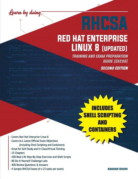 Produktbild: RHCSA Red Hat Enterprise Linux 8 (UPDATED)
