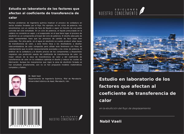 Produktbild: Estudio en laboratorio de los factores que afectan al coeficiente de transferencia de calor