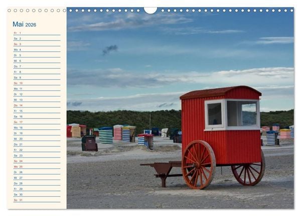 Produktbild: Urlaub auf Borkum (Wandkalender 2026 DIN A3 quer), CALVENDO Monatskalender
