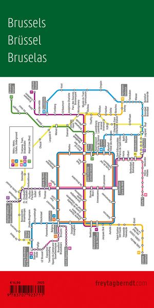Produktbild: freytag & berndt Stadtplan Bruxelles / Br&uuml;ssel 1:18.000