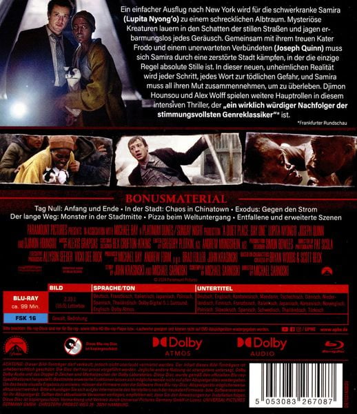 Produktbild: A Quiet Place: Tag Eins (Blu-ray)