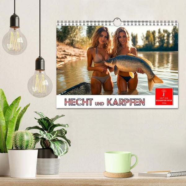 Produktbild: Hecht und Karpfen (Wandkalender 2026 DIN A4 quer), CALVENDO Monatskalender