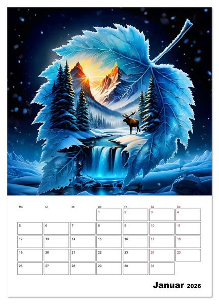 Produktbild: Elementare Seelenreise (Wandkalender 2026 DIN A3 hoch), CALVENDO Monatskalender