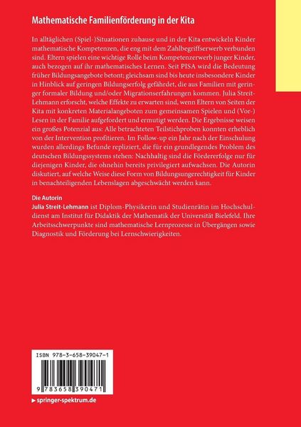 Produktbild: Mathematische Familienf&ouml;rderung in der Kita