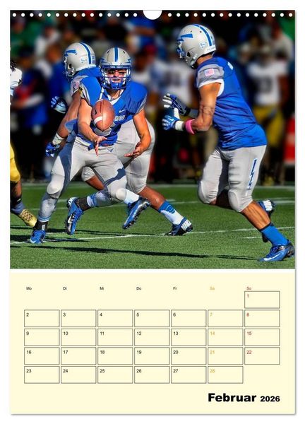 Produktbild: American Football, Team-Arbeit (Wandkalender 2026 DIN A3 hoch), CALVENDO Monatskalender