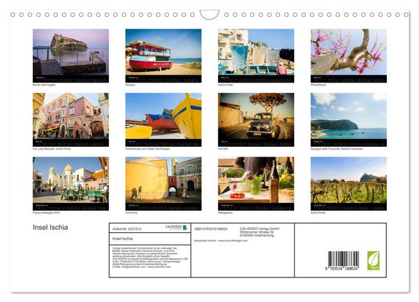 Produktbild: Insel Ischia (Wandkalender 2026 DIN A3 quer), CALVENDO Monatskalender