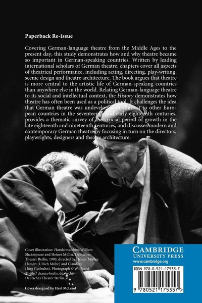 Produktbild: A History of German Theatre