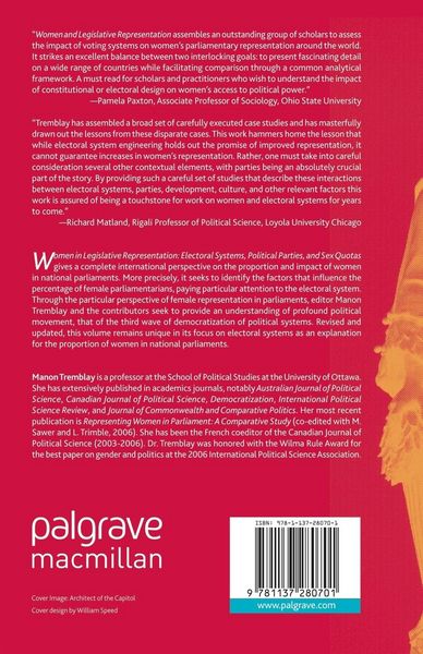 Produktbild: Women and Legislative Representation