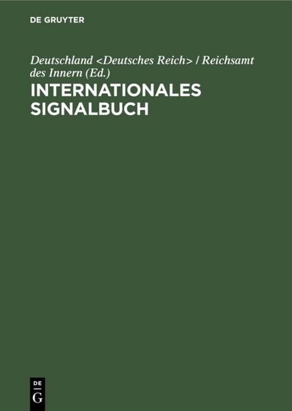 Produktbild: Internationales Signalbuch