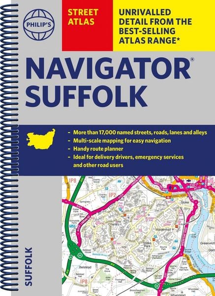 Produktbild: Philip's Navigator Street Atlas Suffolk