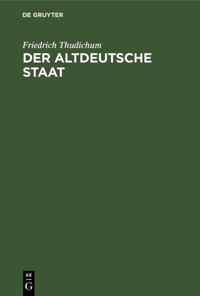 Produktbild: Der altdeutsche Staat