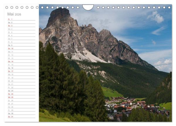 Produktbild: Wundervolle Pl&auml;tze in S&uuml;dtirol (Wandkalender 2026 DIN A4 quer), CALVENDO Monatskalender