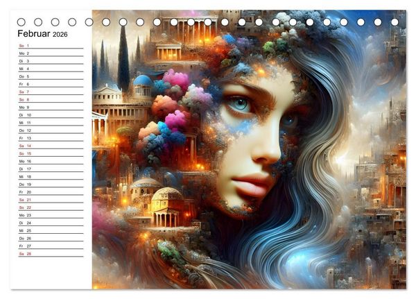 Produktbild: Metropolengesichter (Tischkalender 2026 DIN A5 quer), CALVENDO Monatskalender