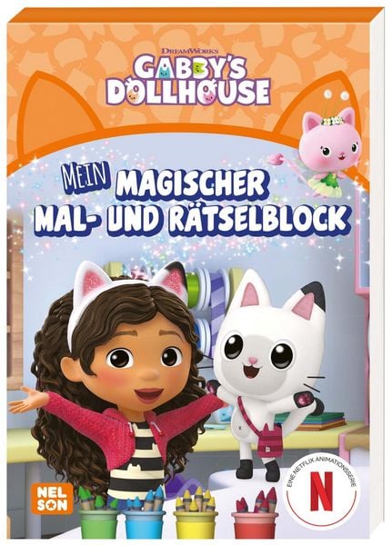 Produktbild: Gabby's Dollhouse: Mein magischer Mal- und Rätselblock