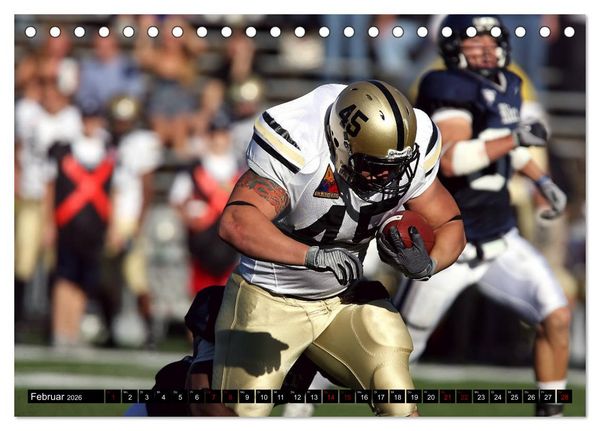 Produktbild: American Football - Athleten (Tischkalender 2026 DIN A5 quer), CALVENDO Monatskalender