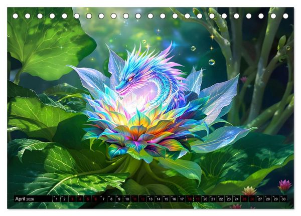 Produktbild: Mythos trifft Botanik &ndash; Die geheimnisvollen Drachenpflanzen (Tischkalender 2026 DIN A5 quer), CALVENDO Monatskalender