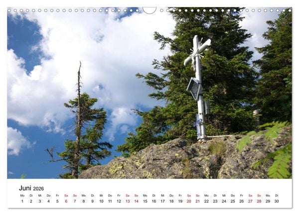 Produktbild: Gipfelkreuze im B&ouml;hmerwald (Wandkalender 2026 DIN A3 quer), CALVENDO Monatskalender