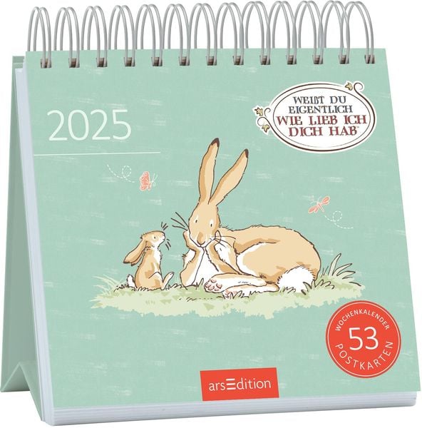 Postkartenkalender Weißt du eigentlich, wie lieb ich dich hab? 2025