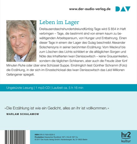 Produktbild: Ein Tag im Leben des Iwan Denissowitsch