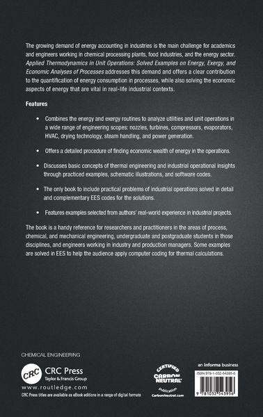 Produktbild: Applied Thermodynamics in Unit Operations