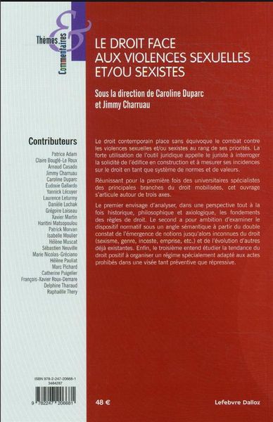Produktbild: Le Droit Face Aux Violences Sexuelles Et/ou Sexistes