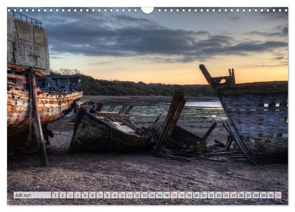 Produktbild: Cimeti&egrave;re de Bateaux de Rostellec (Wandkalender 2027 DIN A3 quer), CALVENDO Monatskalender