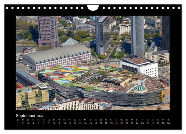 Produktbild: &uuml;ber den D&auml;chern von FRANKFURT (Wandkalender 2026 DIN A4 quer), CALVENDO Monatskalender