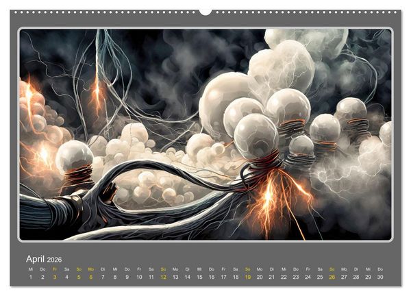 Produktbild: Energiefantasien (hochwertiger Premium Wandkalender 2026 DIN A2 quer), Kunstdruck in Hochglanz