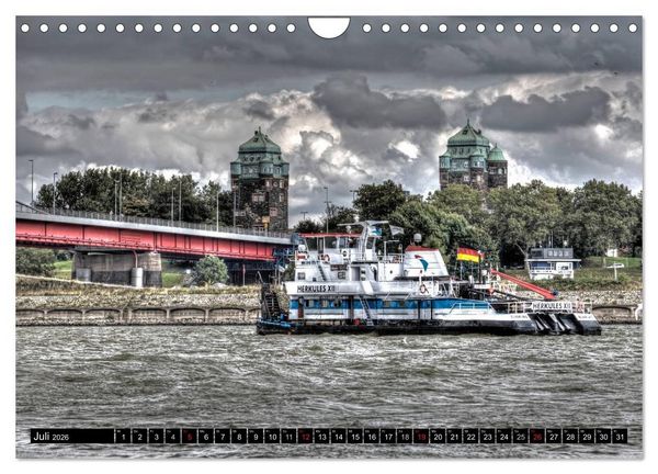 Produktbild: Duisburg am Rhein - R(h)einblicke (Wandkalender 2026 DIN A4 quer), CALVENDO Monatskalender