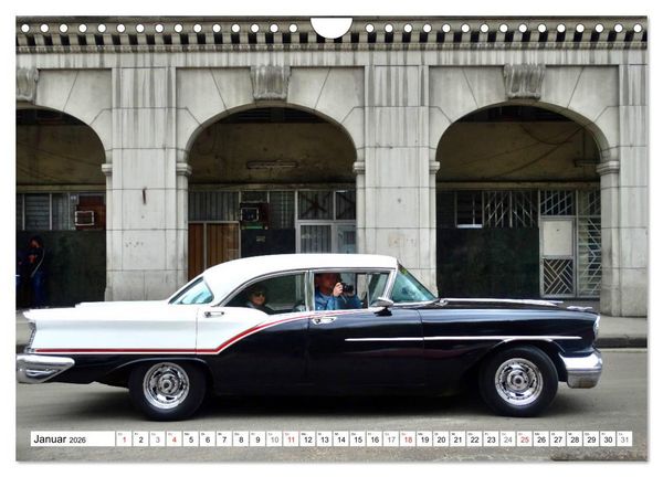 Produktbild: Golden Rocket 88 - Oldsmobile 1957 in Kuba (Wandkalender 2026 DIN A4 quer), CALVENDO Monatskalender
