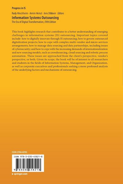 Produktbild: Information Systems Outsourcing