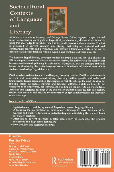 Produktbild: Sociocultural Contexts of Language and Literacy