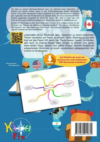 Produktbild: KitaFix-Mindmap Lass uns die Welt entdecken! (Fertig ausgearbeitete Gedankenlandkarten f&uuml;r die Vorschularbeit in Kindergarten und Kita)