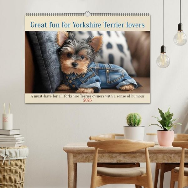 Produktbild: Great fun for Yorkshire Terrier lovers (Wall Calendar 2026 DIN A2 landscape), CALVENDO 12 Month Wall Calendar