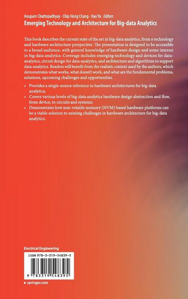 Produktbild: Emerging Technology and Architecture for Big-data Analytics