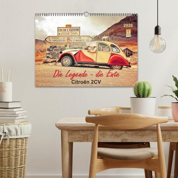 Produktbild: Die Legende - die Ente, Citro&euml;n 2CV (Wandkalender 2026 DIN A3 quer), CALVENDO Monatskalender