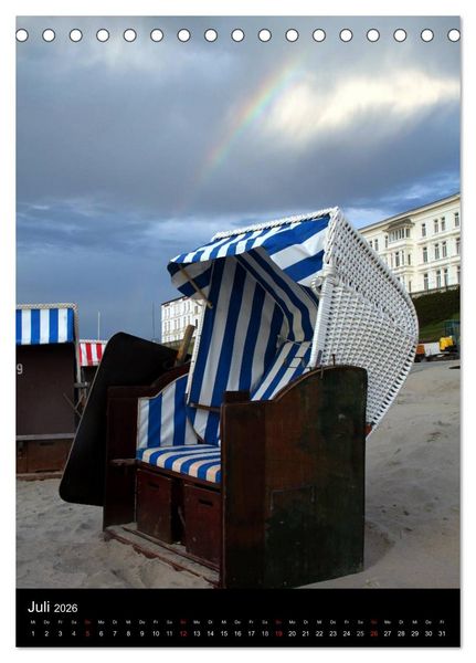 Produktbild: Borkum (Tischkalender 2026 DIN A5 hoch), CALVENDO Monatskalender