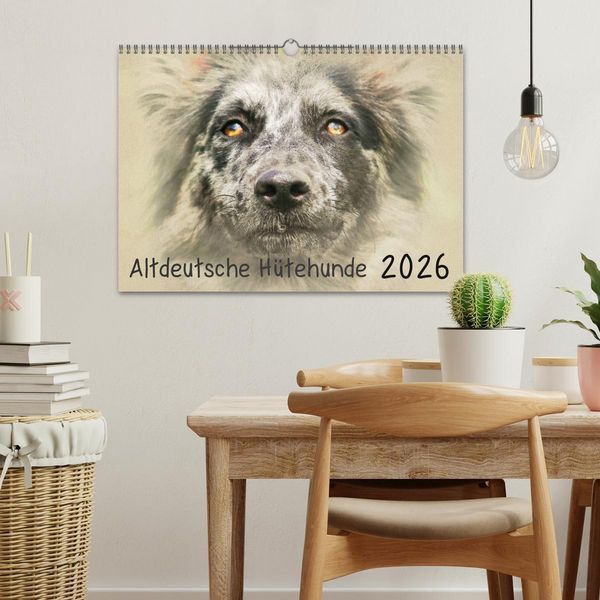 Produktbild: Altdeutsche H&uuml;tehunde 2026 (Wandkalender 2026 DIN A3 quer), CALVENDO Monatskalender