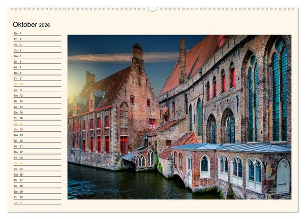 Produktbild: Br&uuml;gge - Venedig des Nordens (Wandkalender 2026 DIN A2 quer), CALVENDO Monatskalender