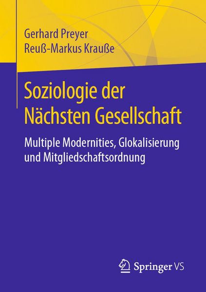 Produktbild: Soziologie der N&auml;chsten Gesellschaft